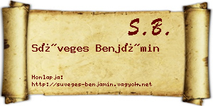Süveges Benjámin névjegykártya
